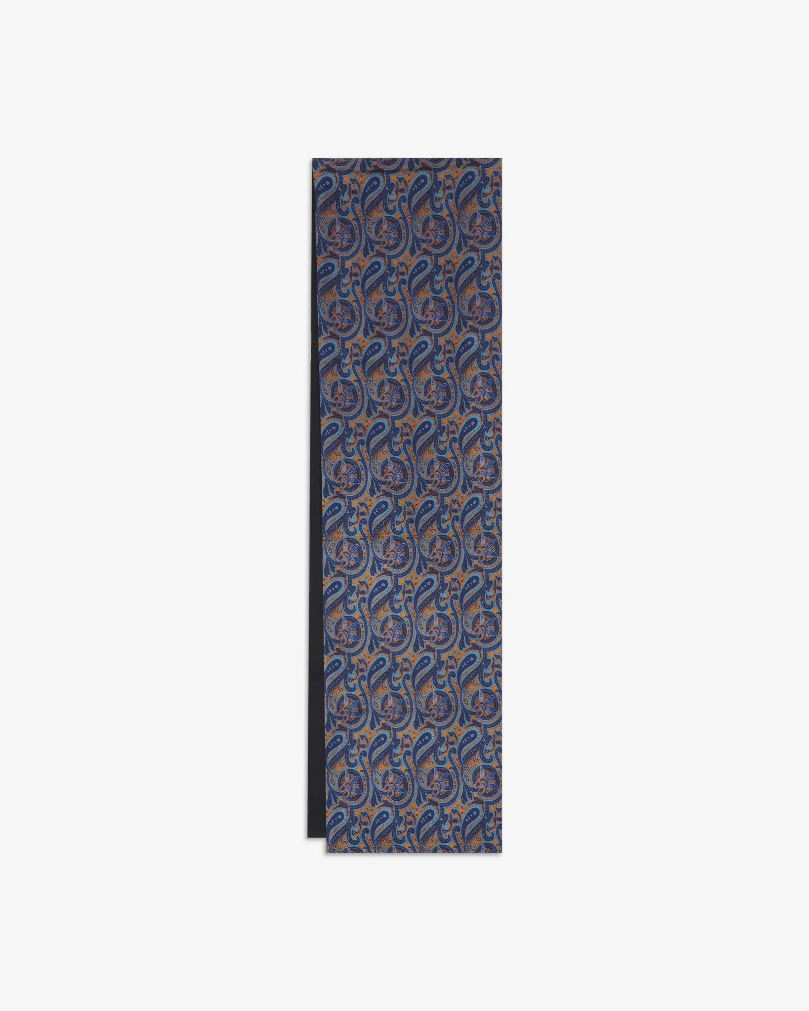 Men's Wool-Backed Silk Dress Scarf in Paisley - The Roppongi