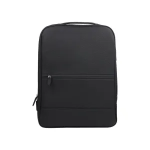 Metropolitan Leather 15" Laptop Briefcase And Backpack - Black