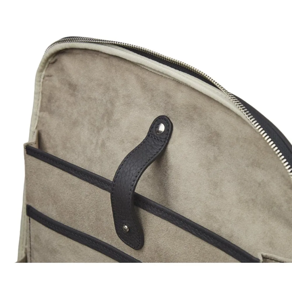 Metropolitan Leather 15" Laptop Briefcase And Backpack - Black
