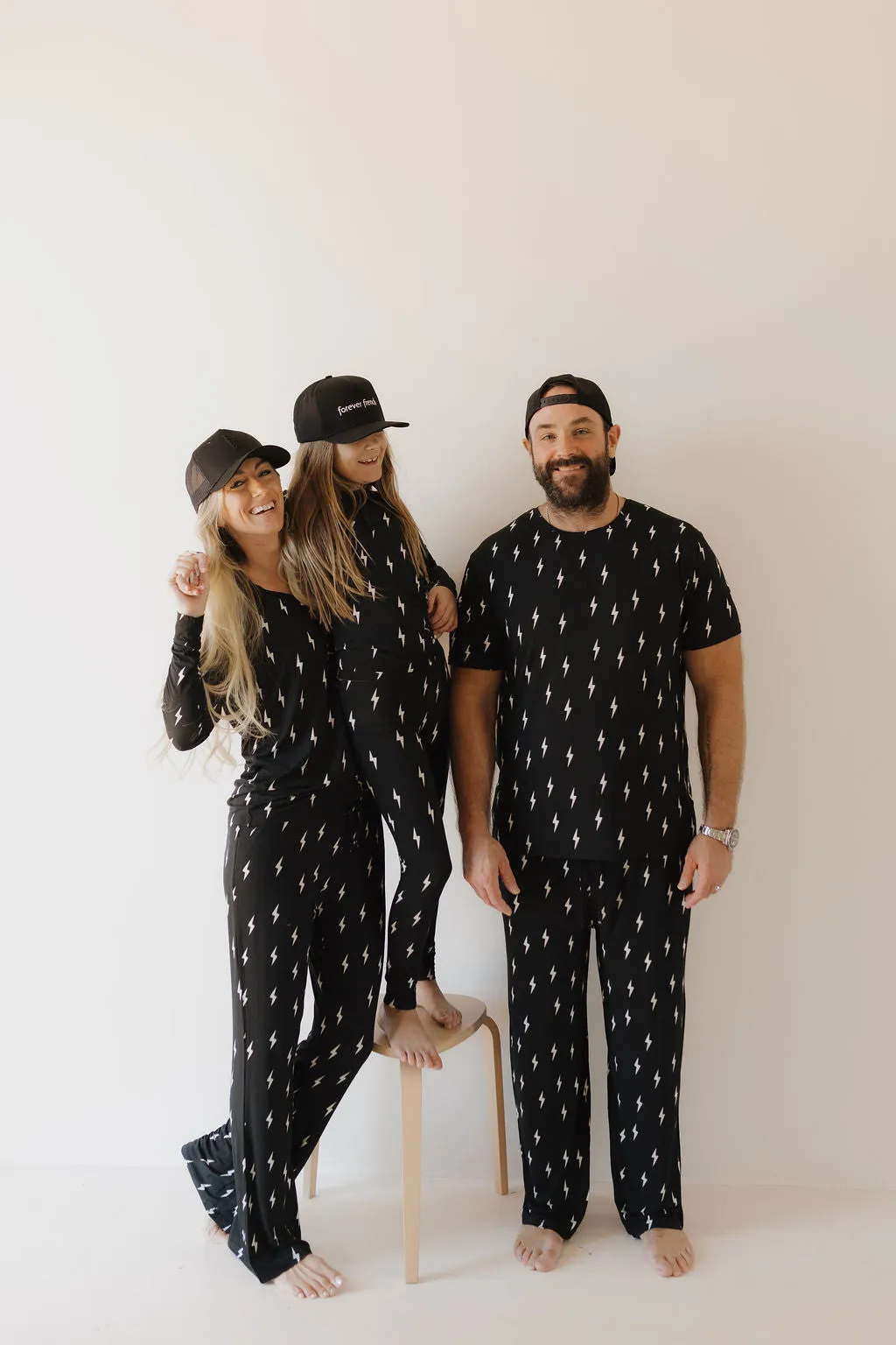Midnight Lightning Bolt | Men's Bamboo Short Sleeve Pajama