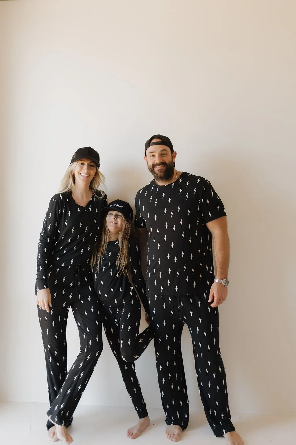 Midnight Lightning Bolt | Men's Bamboo Short Sleeve Pajama