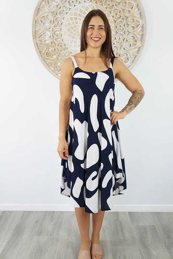 Montego Dress "Abstract Geo"