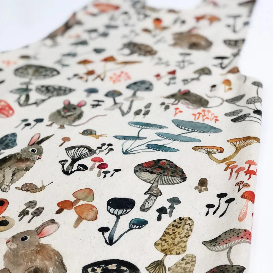 Mushroom Valley Cotton Pinafore Apron