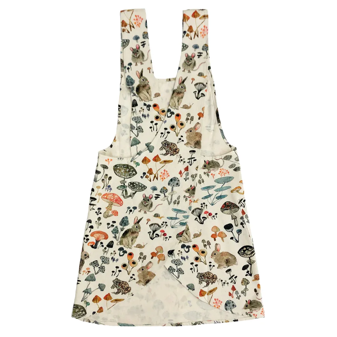 Mushroom Valley Cotton Pinafore Apron