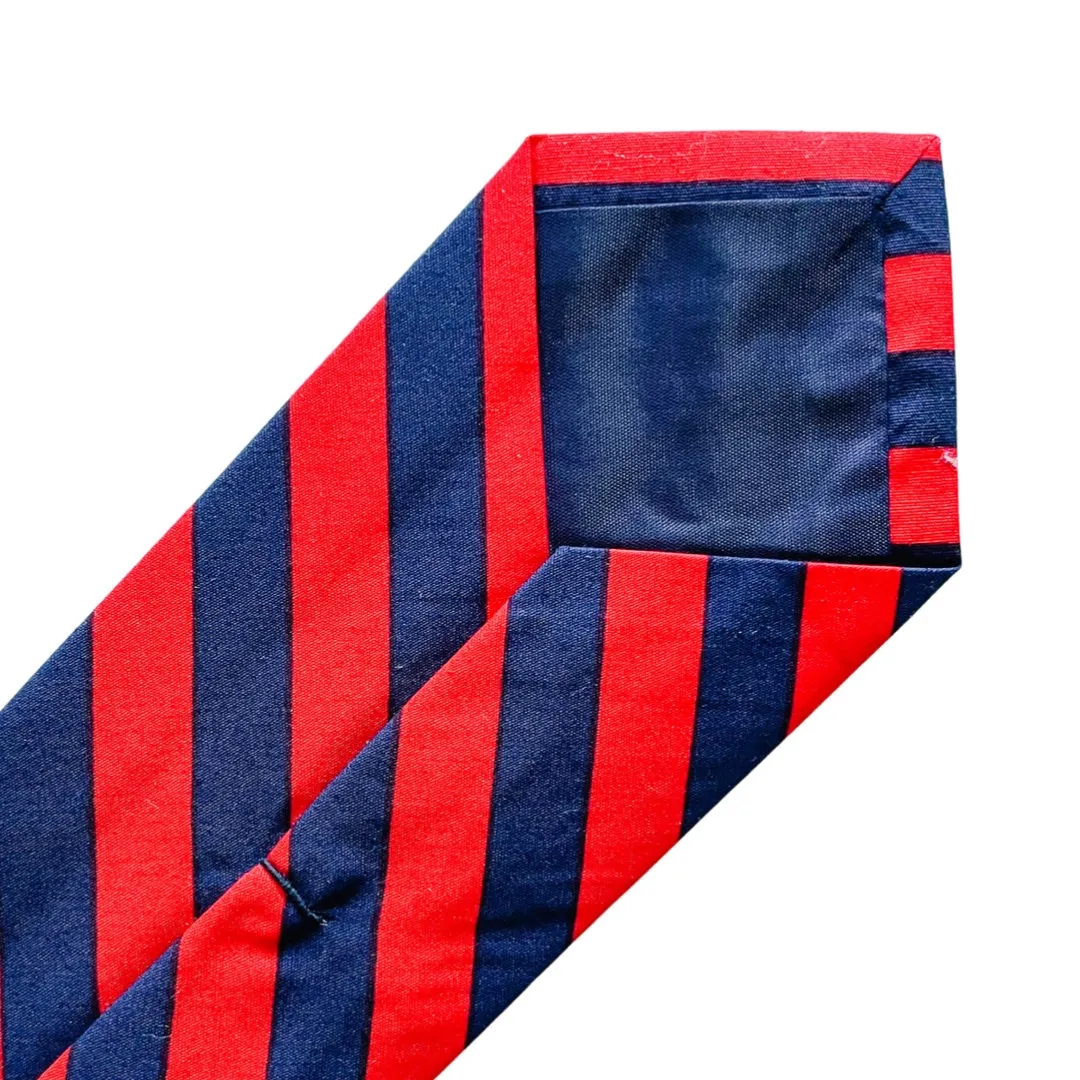 Navy & Red Striped Tie