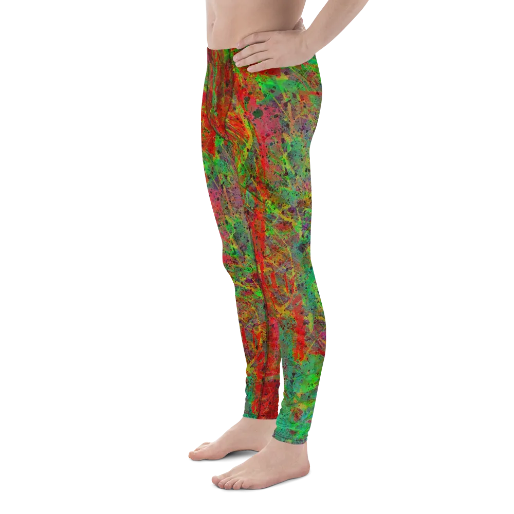 Neon Fire - Men's Leggings