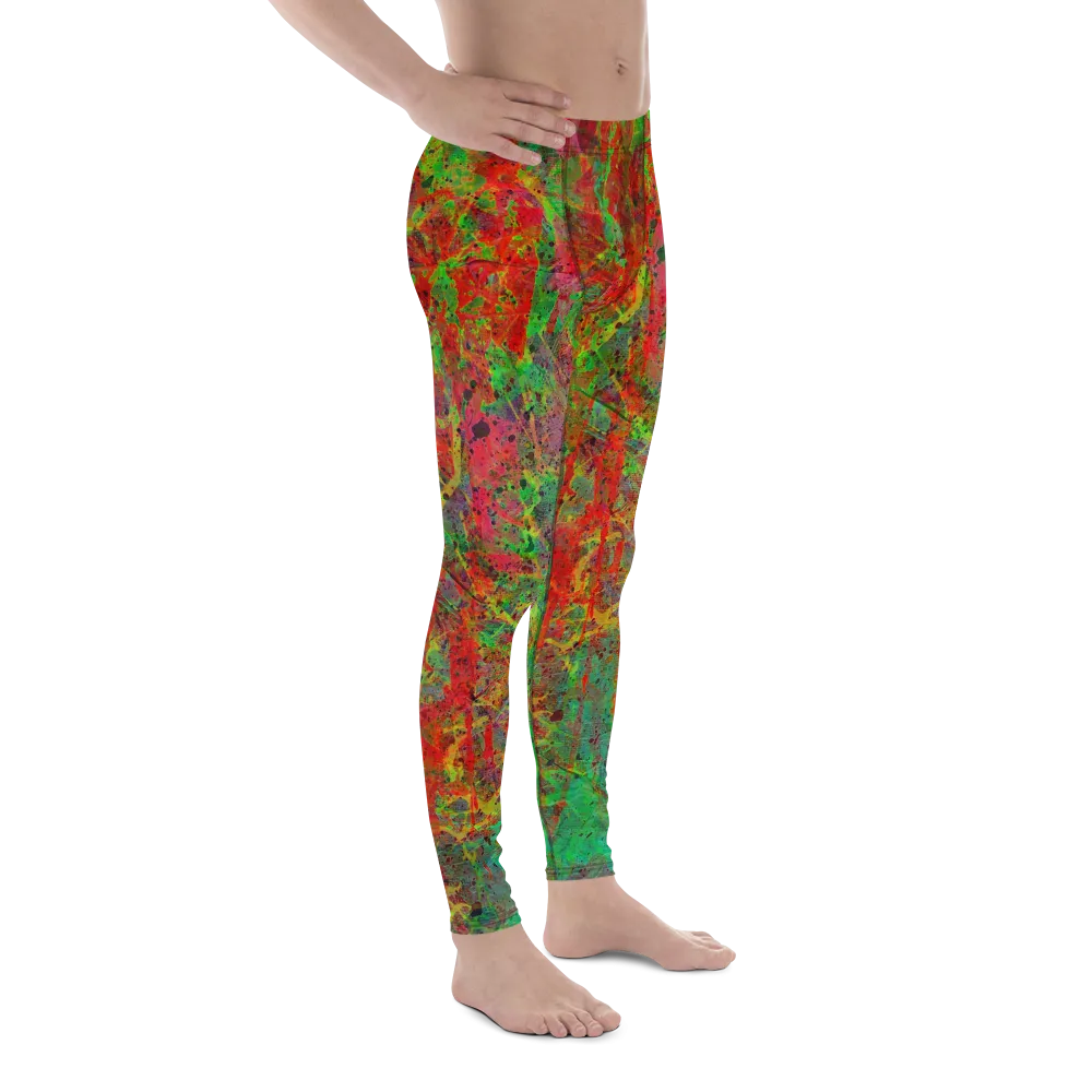 Neon Fire - Men's Leggings