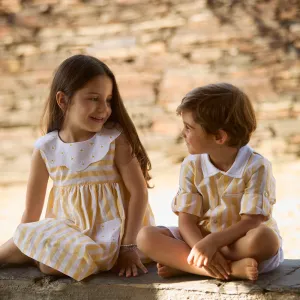 New In Deolinda Girls Sunny Scalloped Dress - PRE ORDER