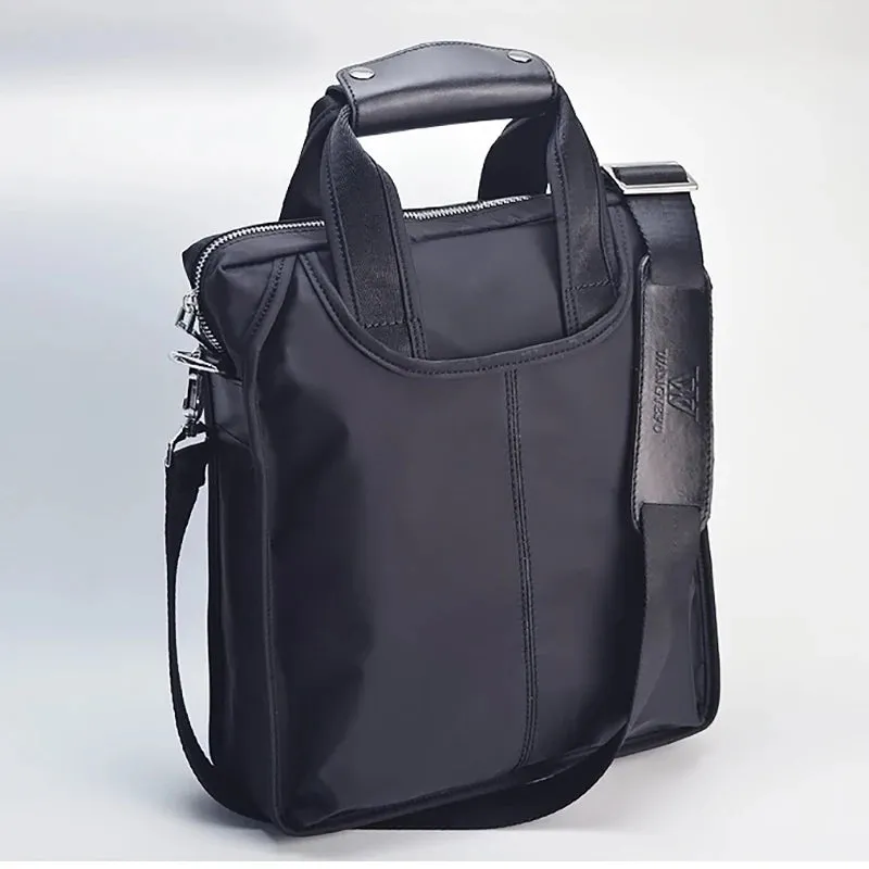 New Men's Bags Zipper Single Shoulder Bags Oxford Fabric Business Briefcases Messenger Bags Vertical Men's Bags Casual Handbags