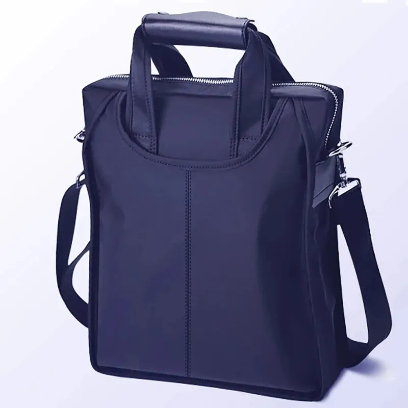 New Men's Bags Zipper Single Shoulder Bags Oxford Fabric Business Briefcases Messenger Bags Vertical Men's Bags Casual Handbags
