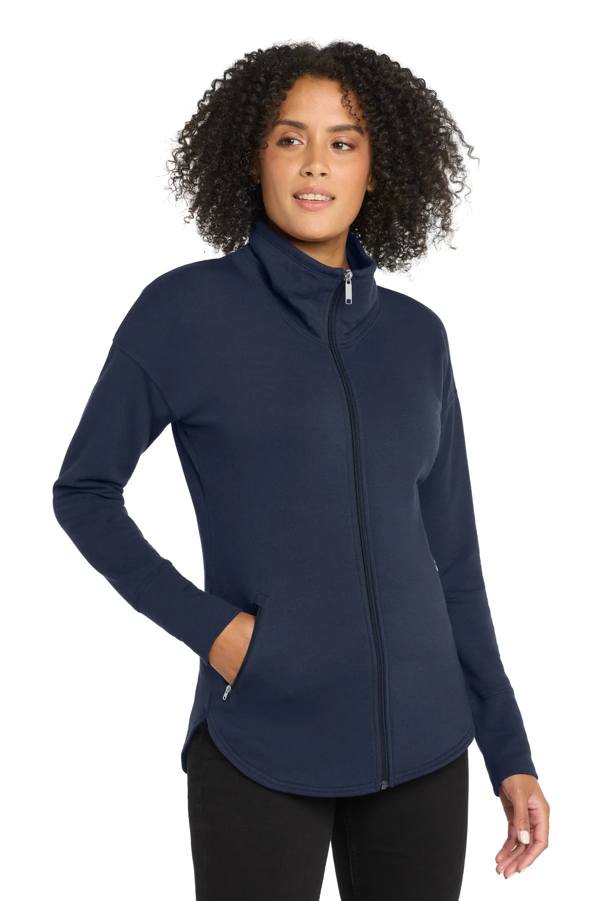 OGIO  Women's Luuma Full-Zip Fleece. LOG812 River Blue Navy