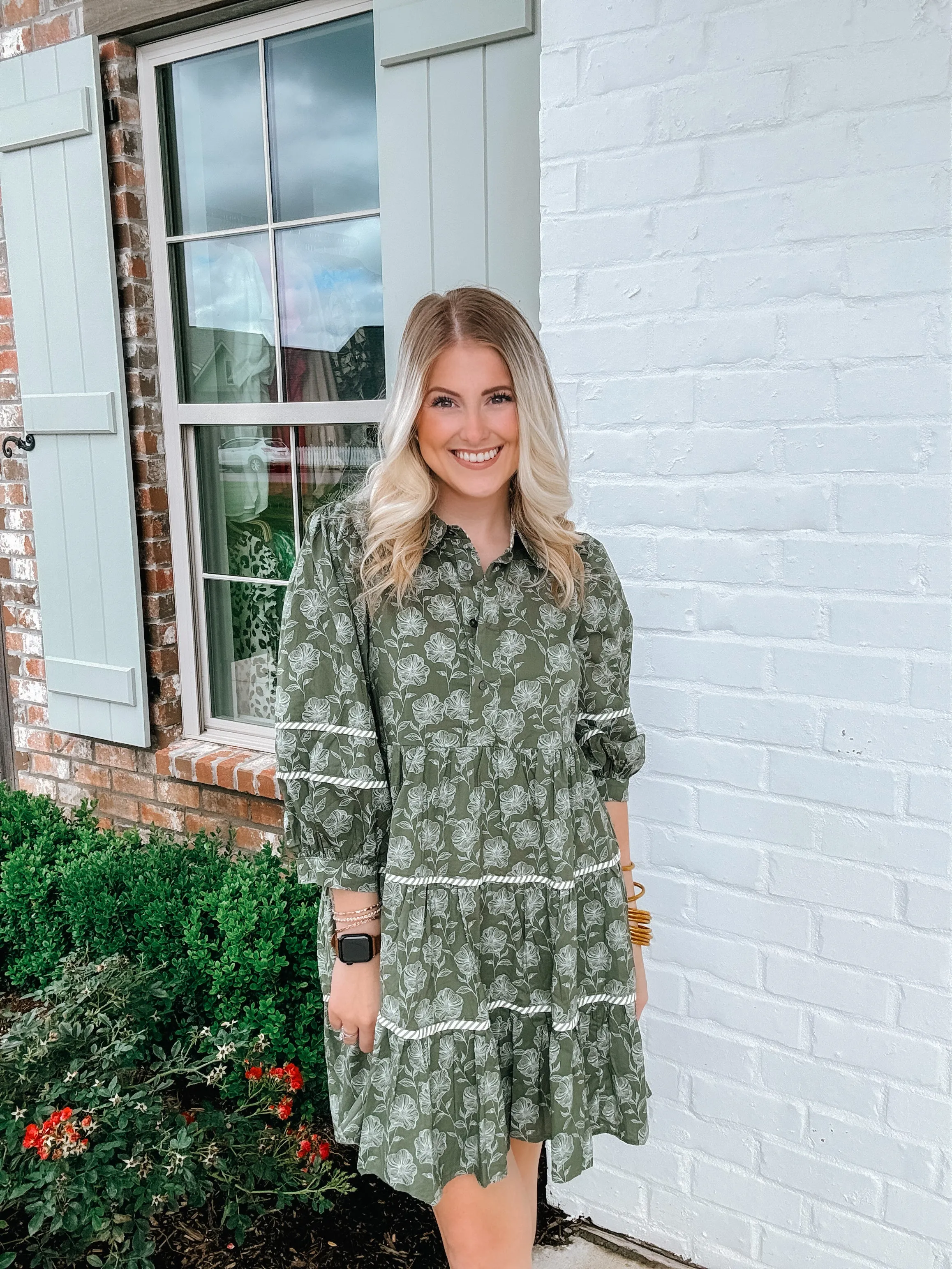 Olive Swing Dress
