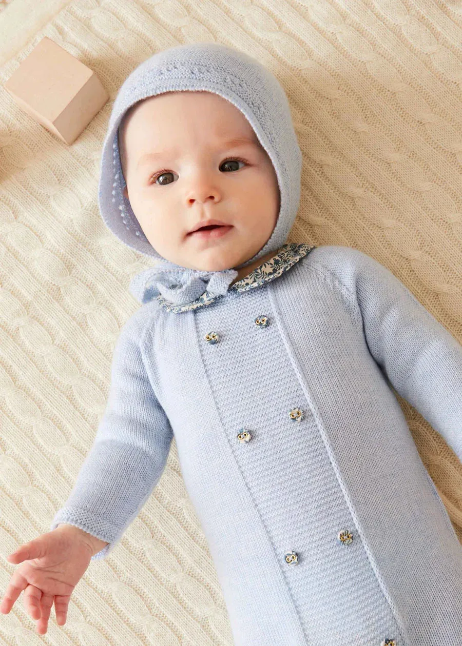 Openwork Bonnet In Blue (S-L)