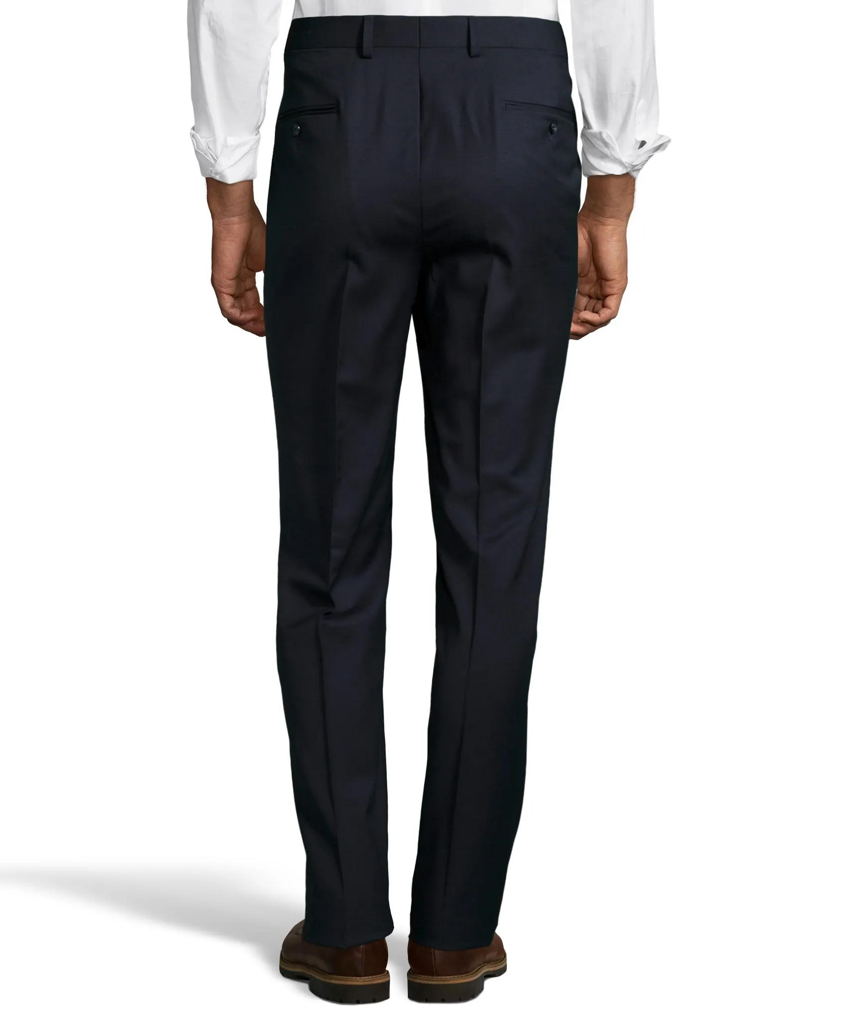 Palm Beach 100% Wool Gabardine Navy Pleated Pant