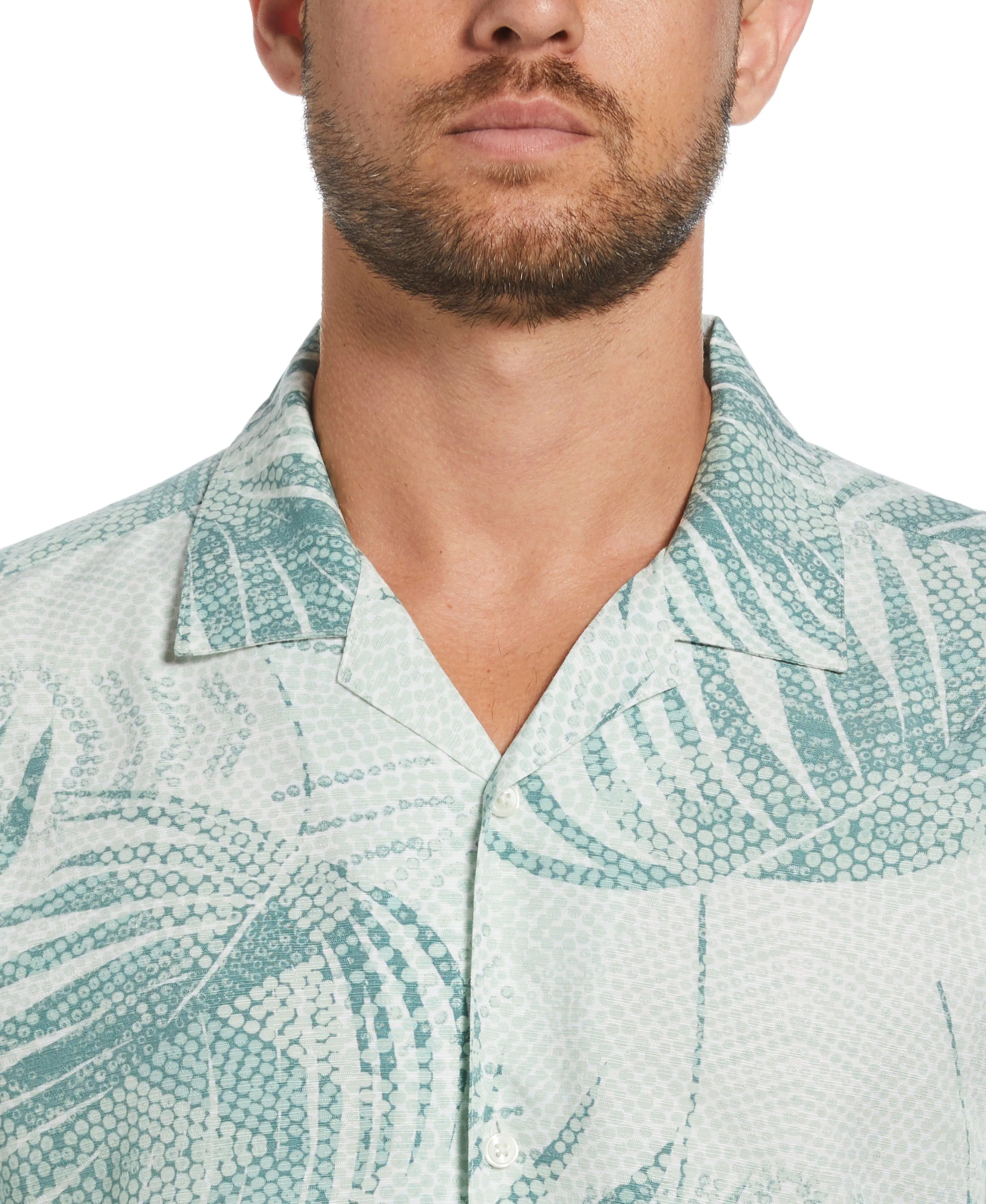 Palm Dotted Print Shirt