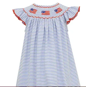 Petit Bebe 4th of July Smocked Dress