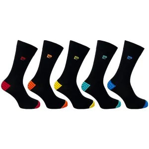 Pierre Cardin 5 Pack Bamboo Socks - Spot & Stripe