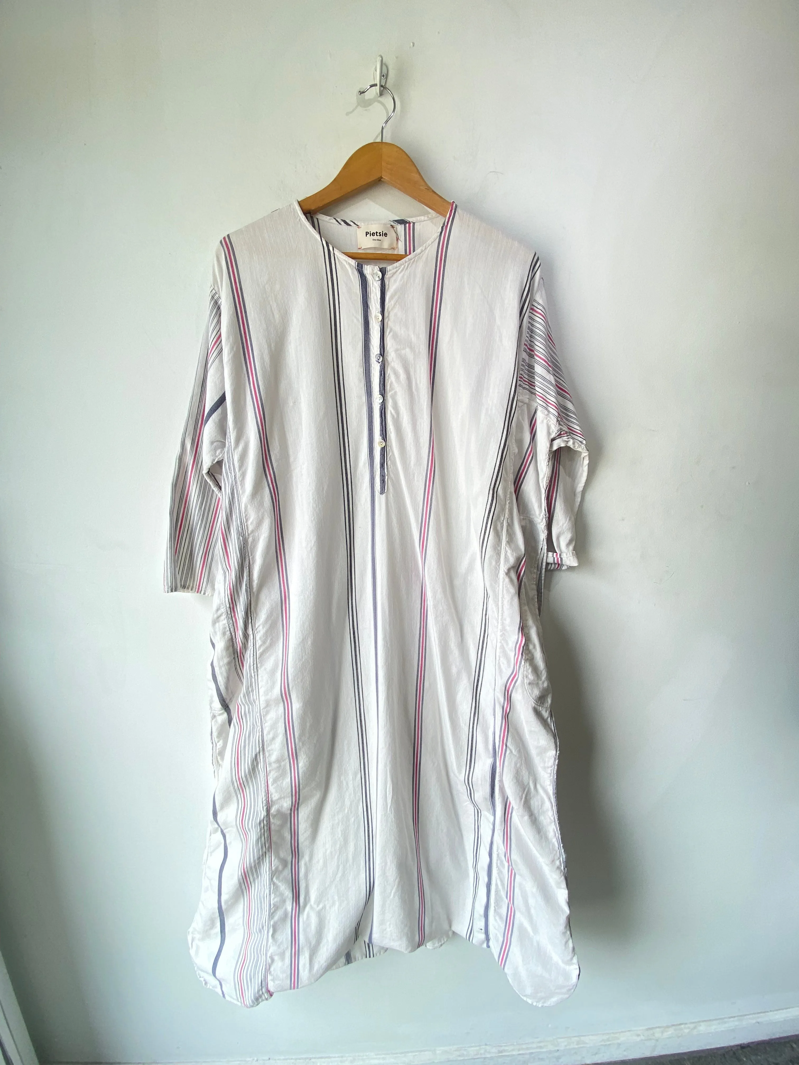 Pietsie Pink & Blue Stripe Dress