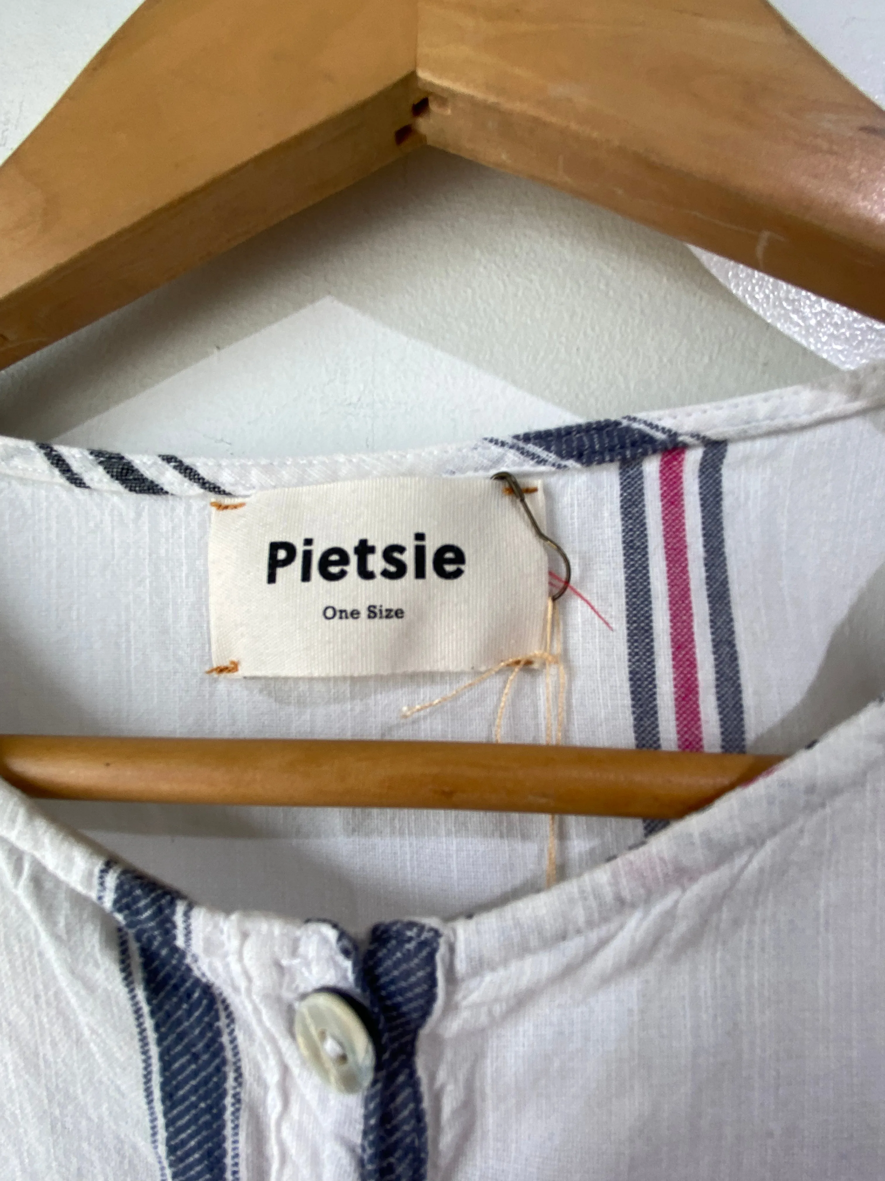 Pietsie Pink & Blue Stripe Dress