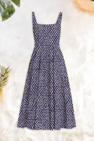 Pleated Midi Dress