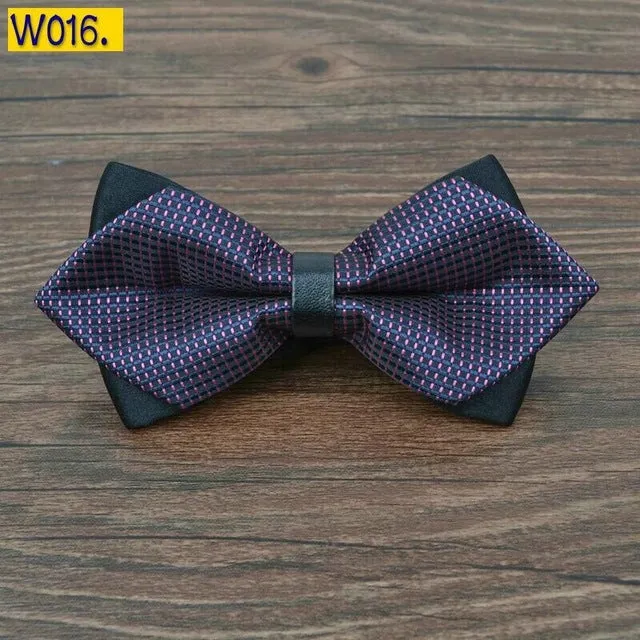 pointed 12cm*6cm men tie bow ties 2014 Blue jacquard silk bowties luxury gravatas borboleta bulk lot Wholesale