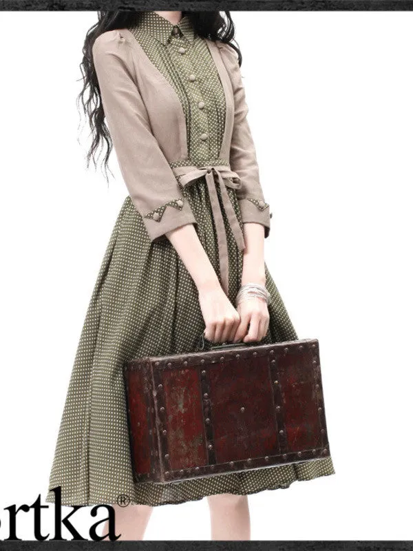 polka dotted Audrey dress