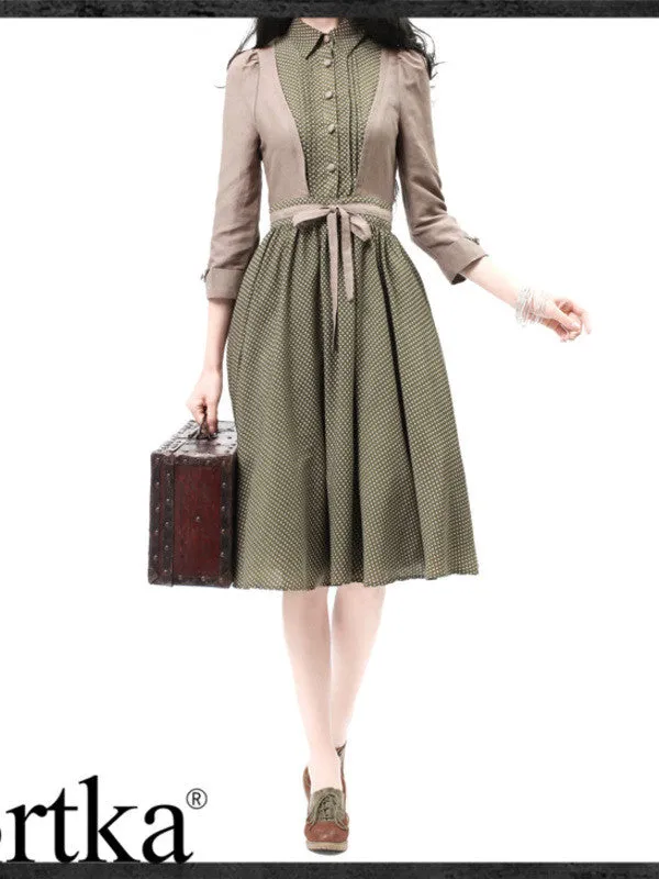 polka dotted Audrey dress
