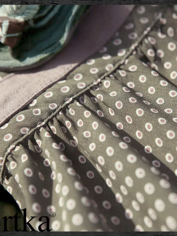polka dotted Audrey dress