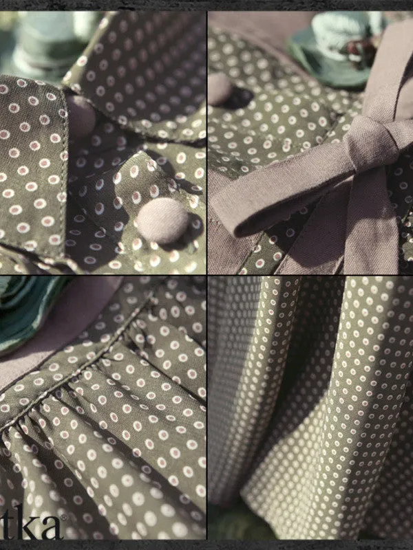 polka dotted Audrey dress