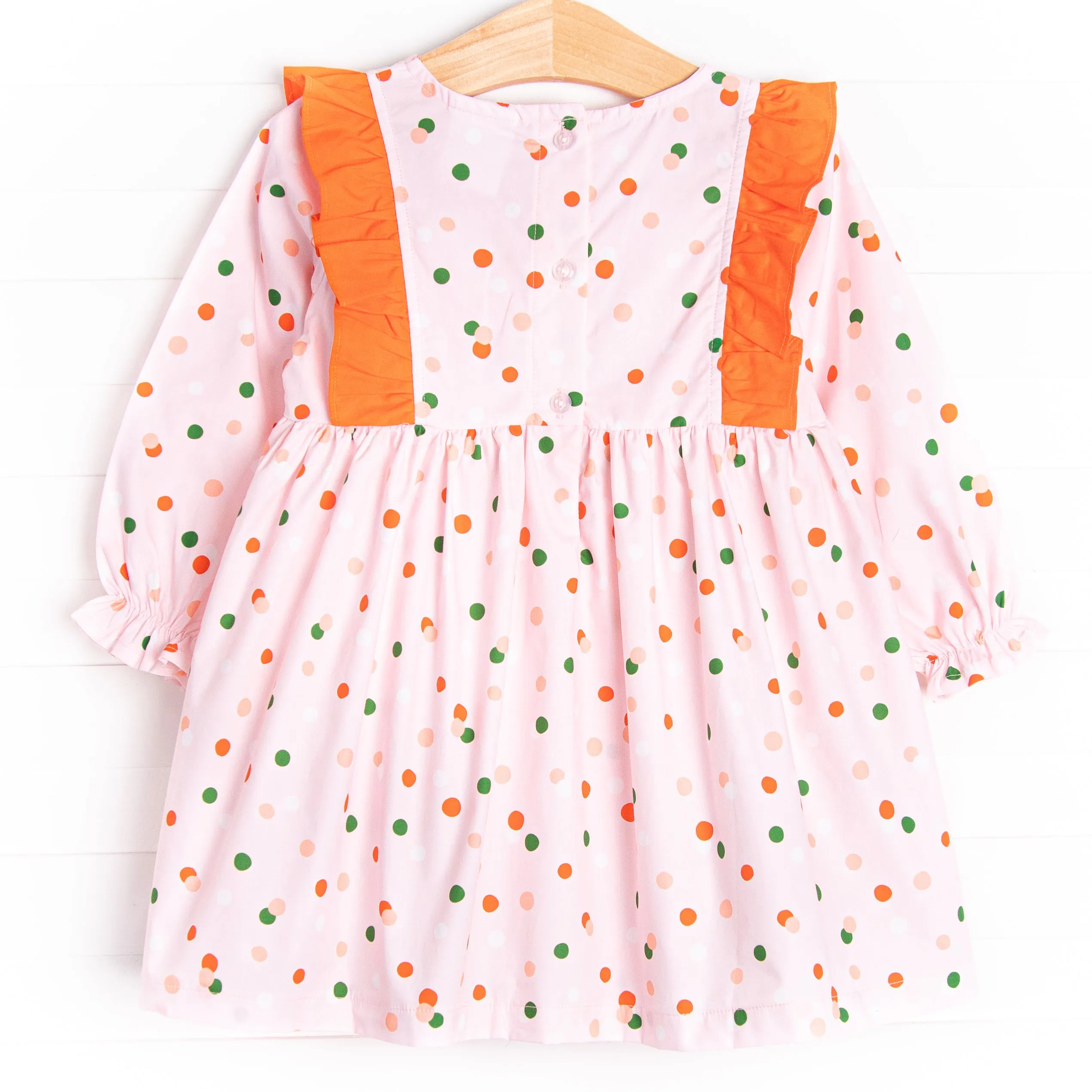 Polka Party Dress, Pink