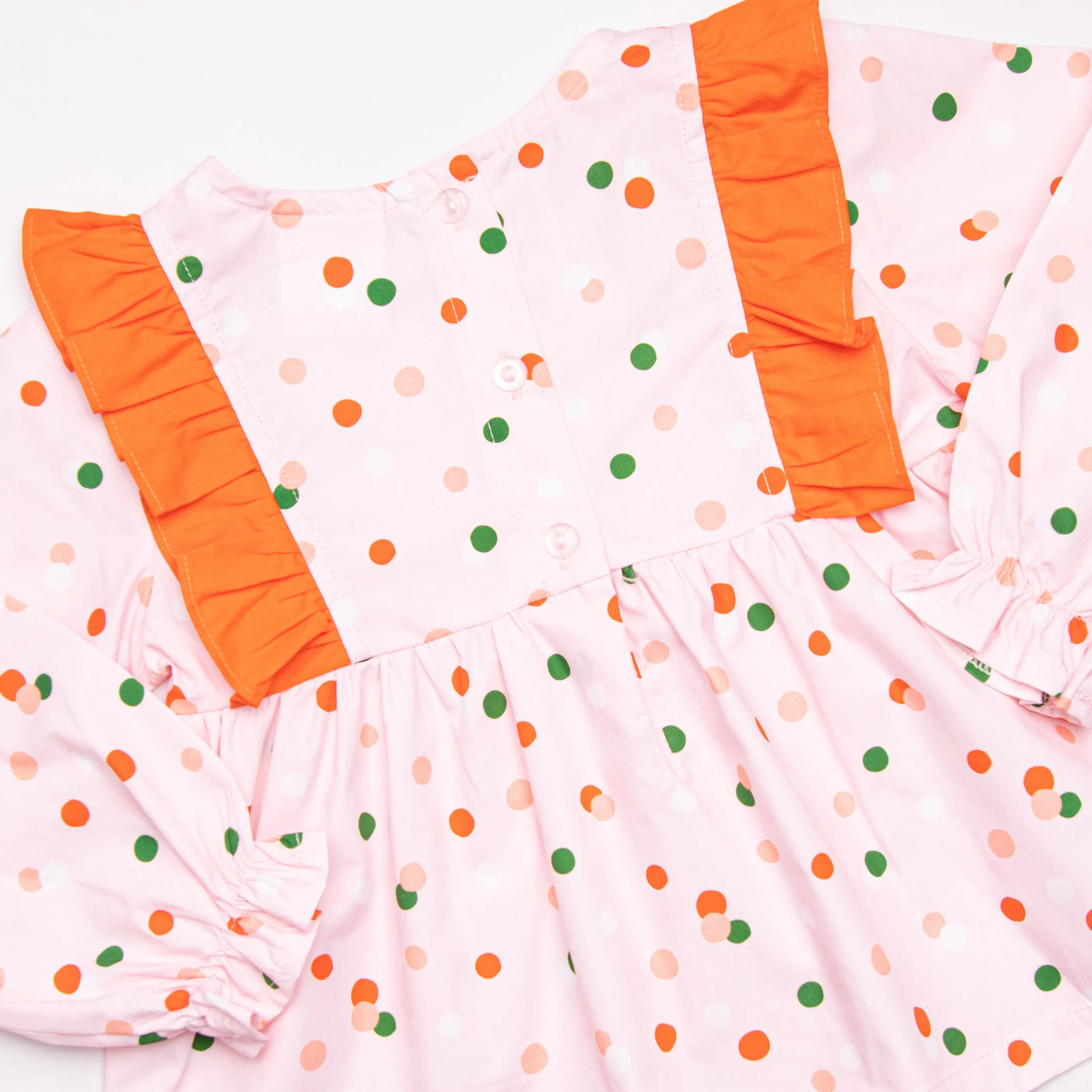 Polka Party Dress, Pink