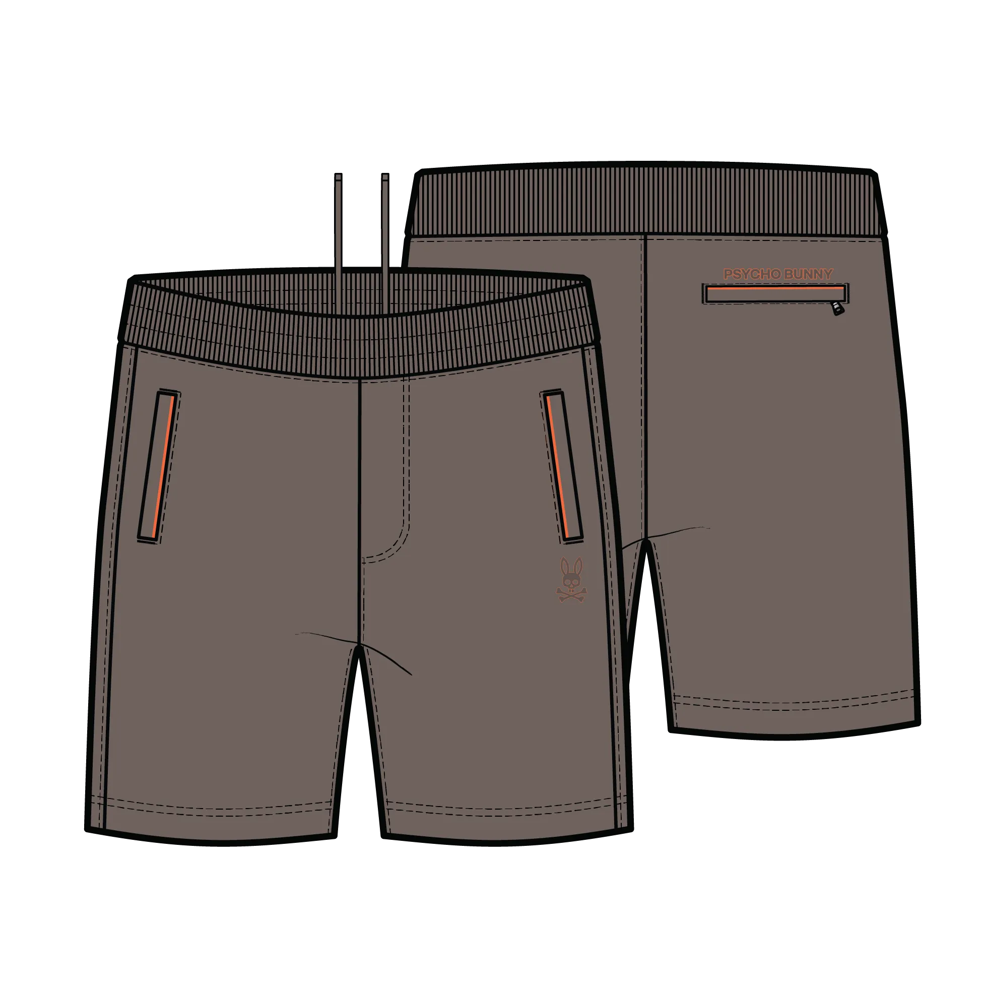 Psycho Bunny Men's Mancos Modal Sweatshorts- Falcon