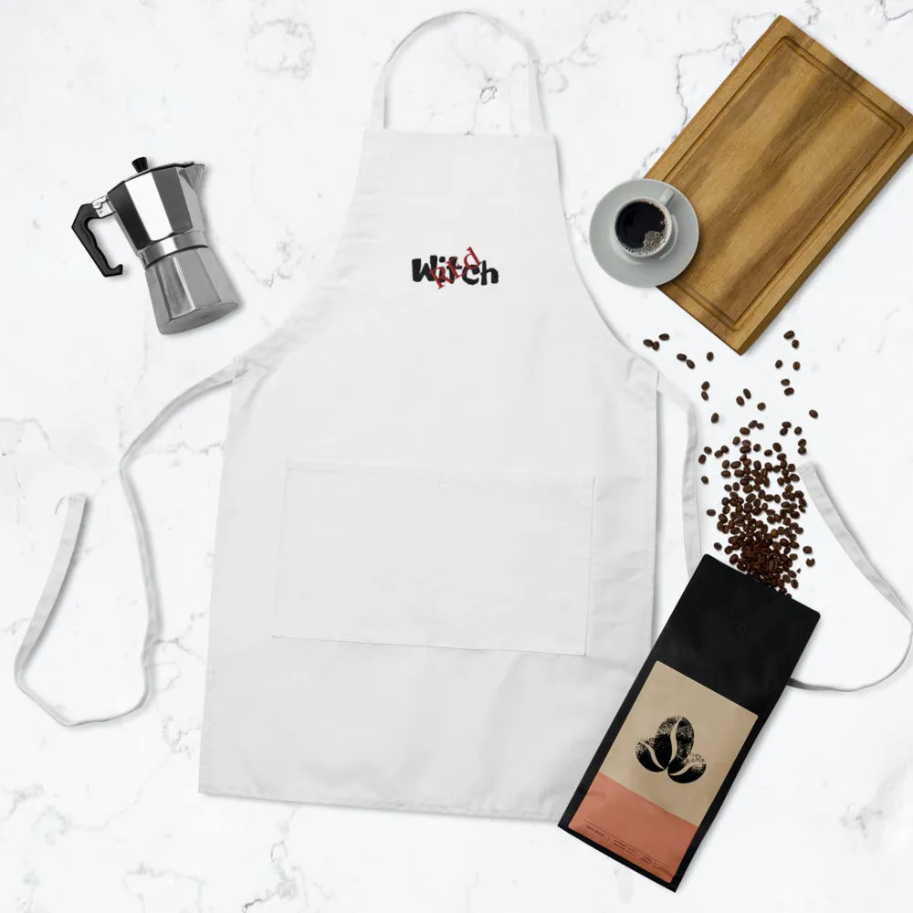 "Red Witch" - Embroidered Apron