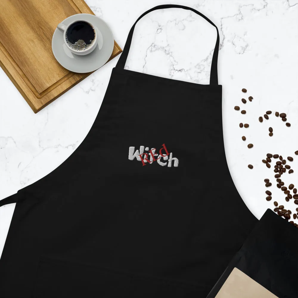 "Red Witch" - Embroidered Apron