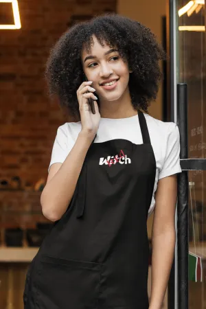 "Red Witch" - Embroidered Apron