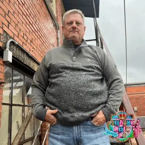 "STEVIE" CHARCOAL PULLOVER