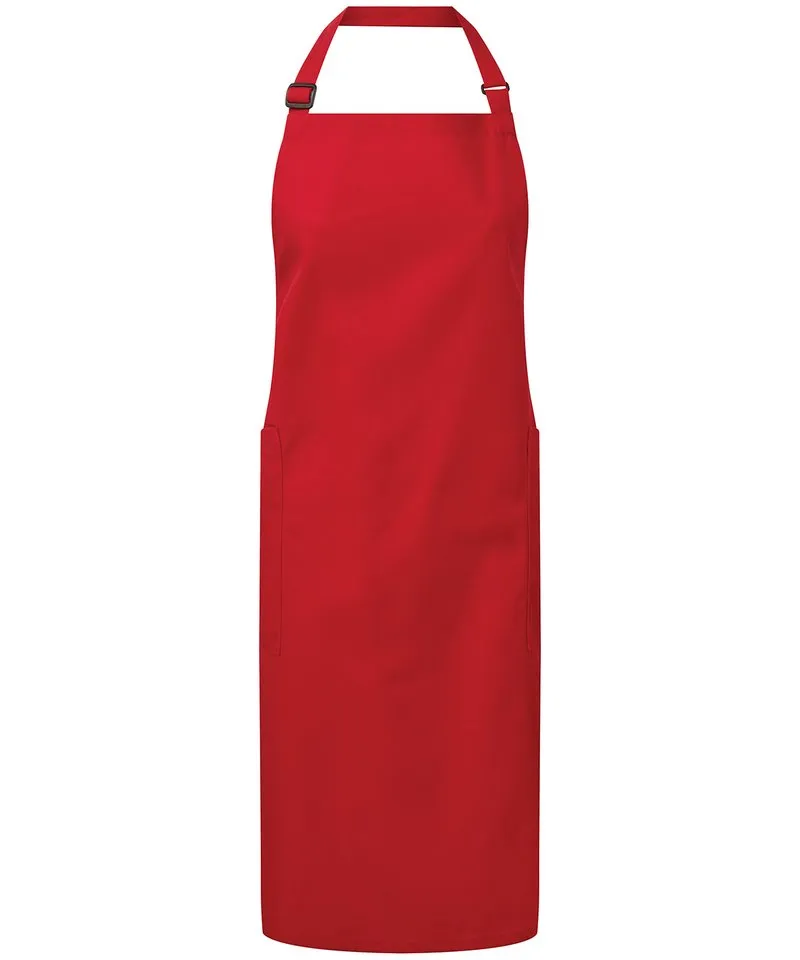 Recycled Polyester And Cotton Bib Apron, Organic And Fairtrade Certified