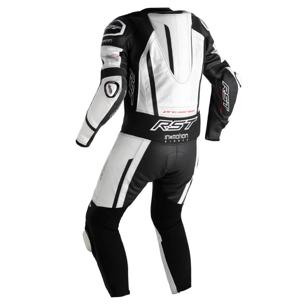 RST Pro Series Airbag CE Leather Suit White / Black