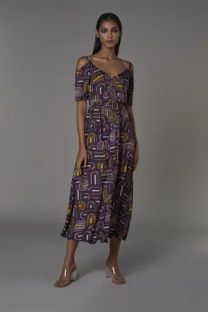 Saaksha & KinniÂ    I   AK print bustier dress Chiffon Multi SS22141