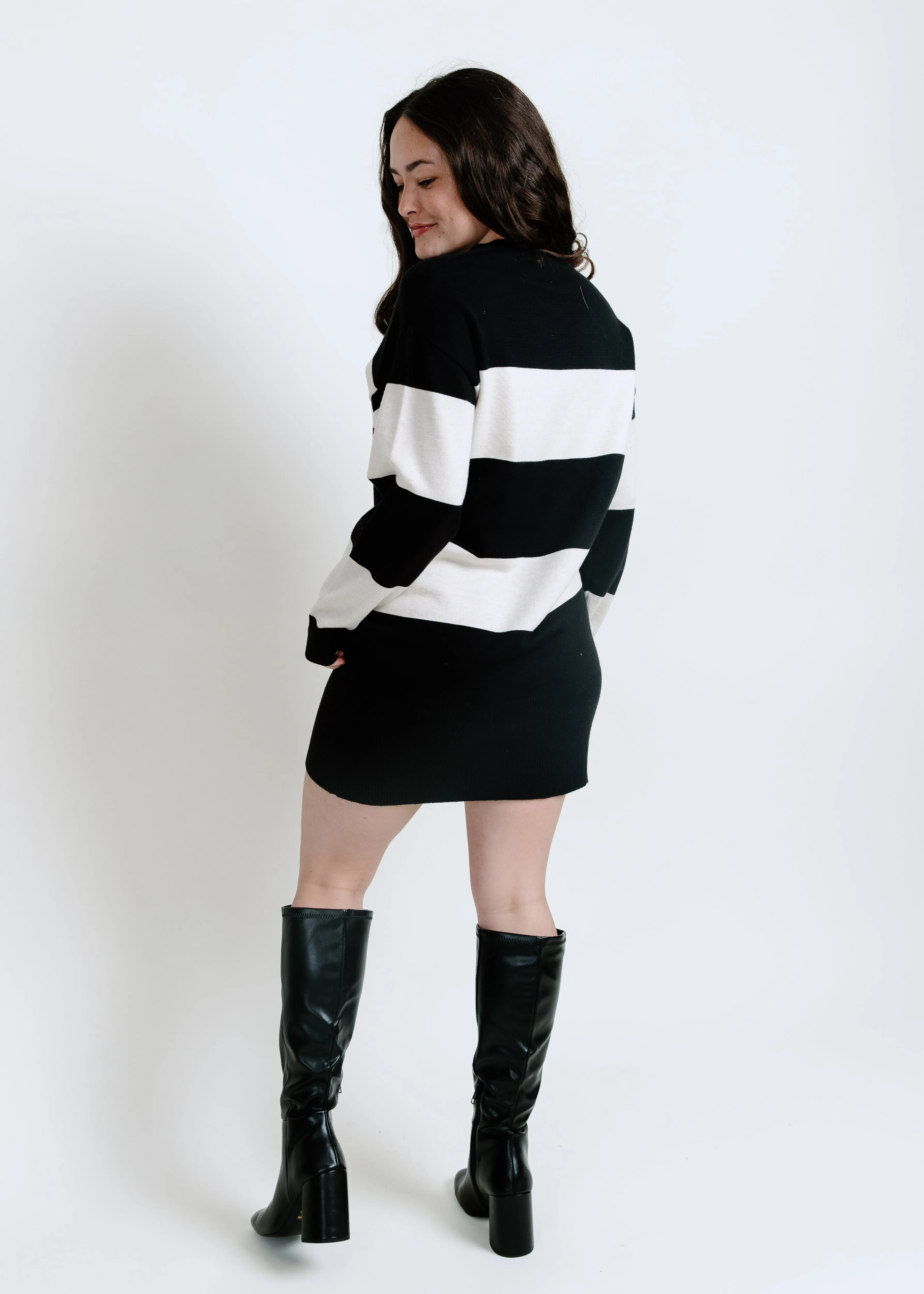 Sailor Striped Sweater Dress
