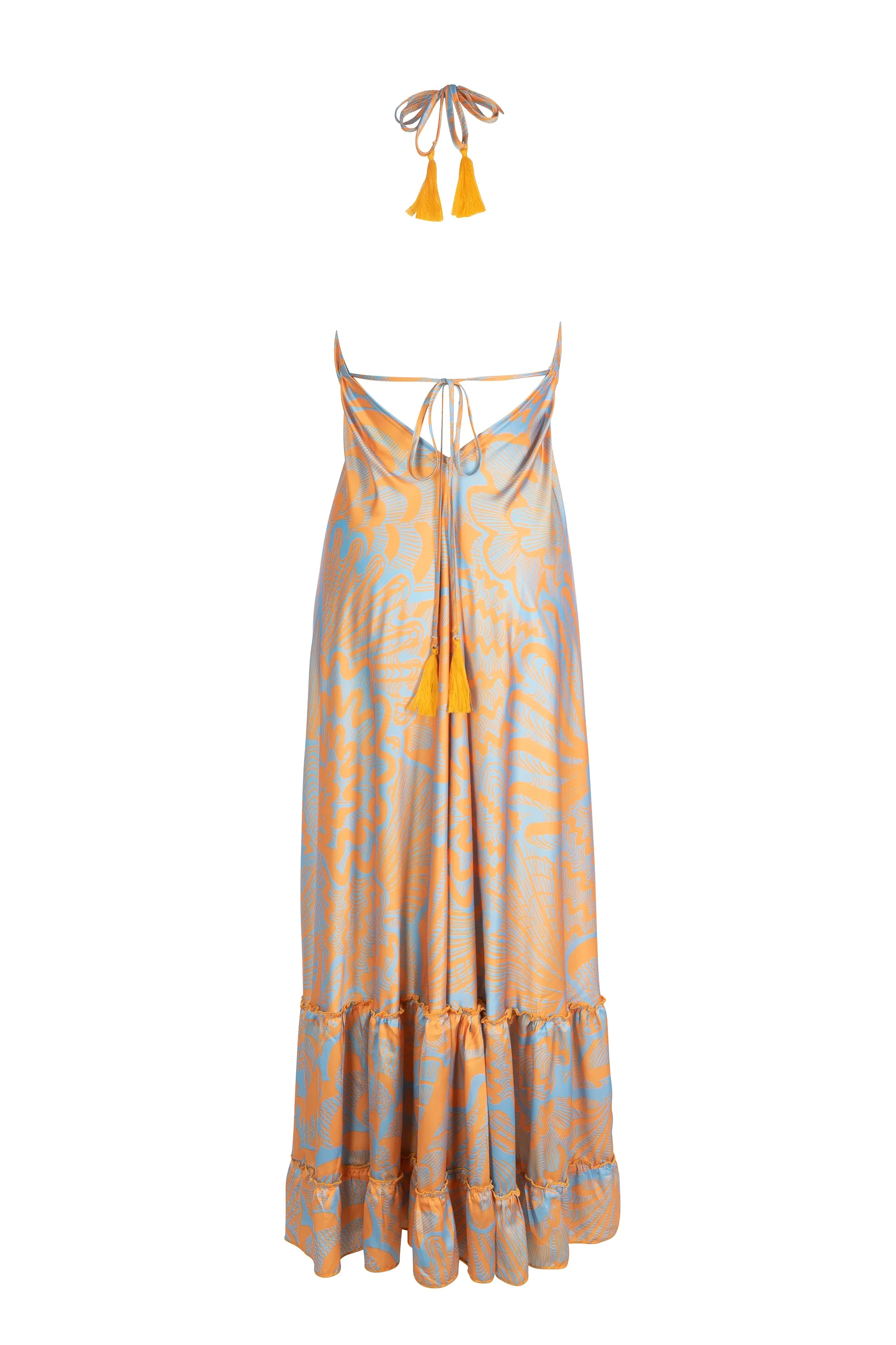 Shellegance Orange Abstract- St Tropez Dress