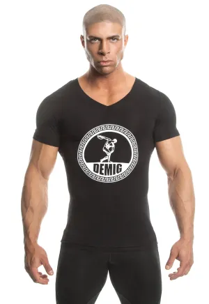 Short Sleeve T-Shirt (Black) - Bamboo/Elastin Fiber