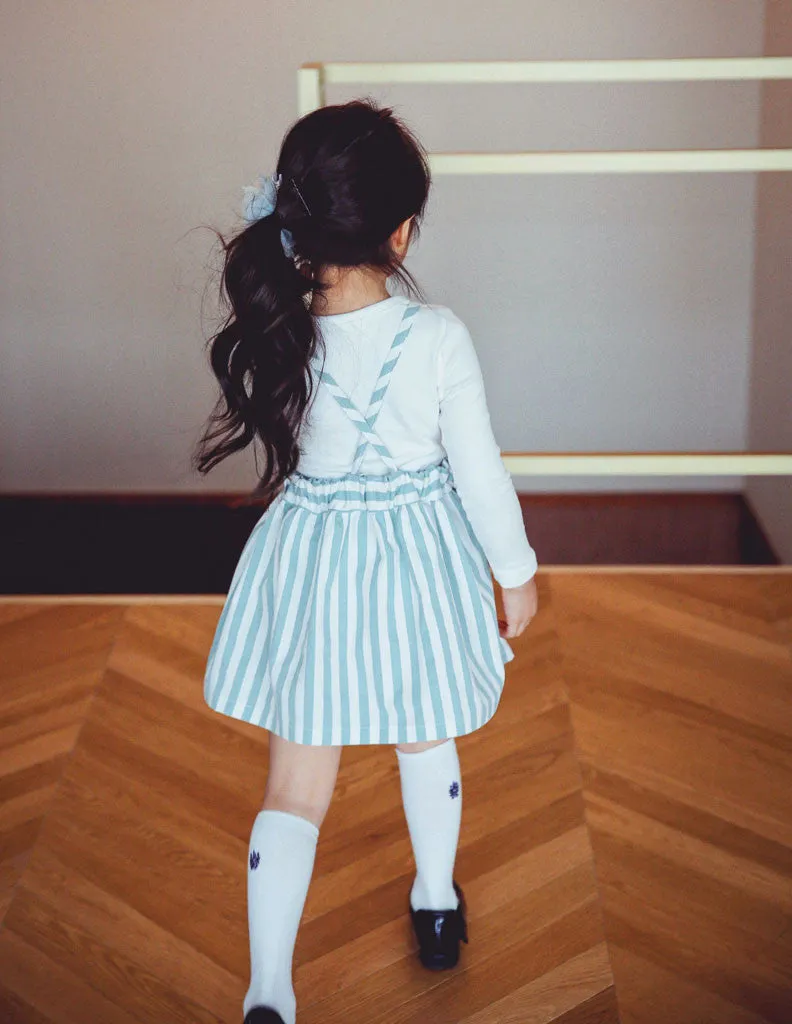 Skater Dress Striped Blue