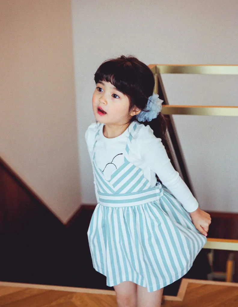 Skater Dress Striped Blue