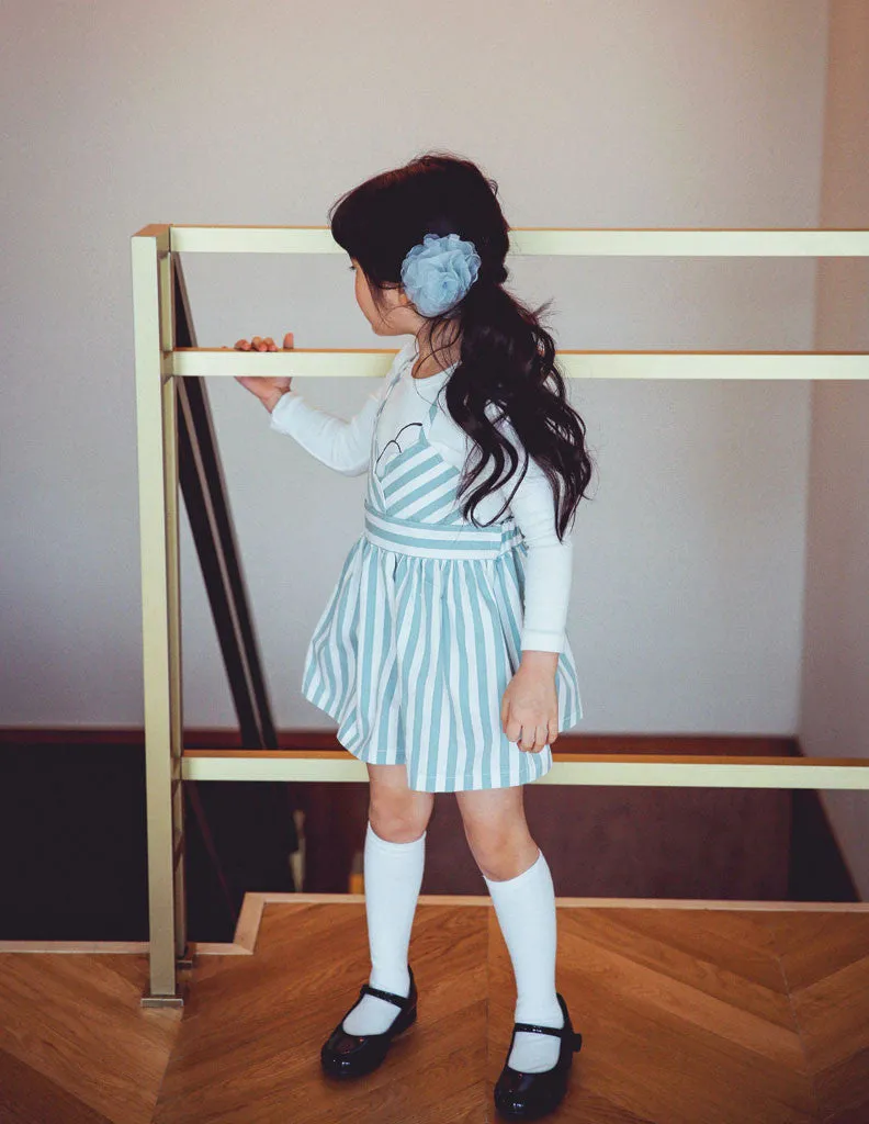 Skater Dress Striped Blue