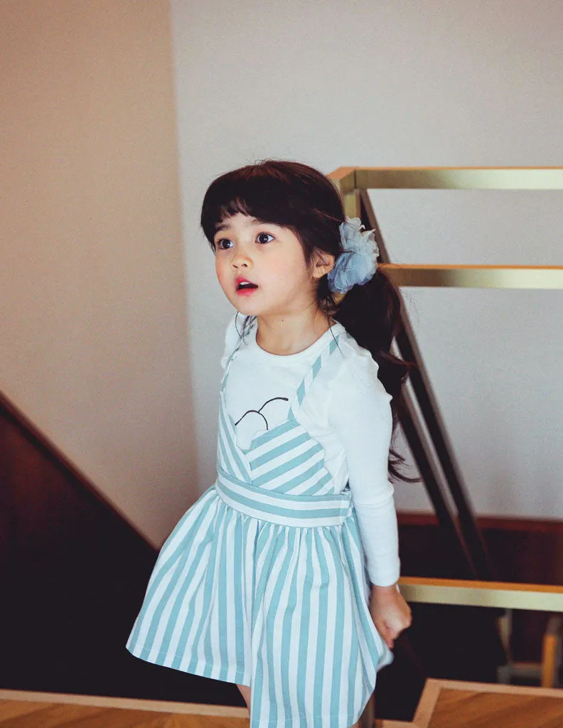Skater Dress Striped Blue