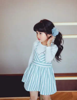 Skater Dress Striped Blue