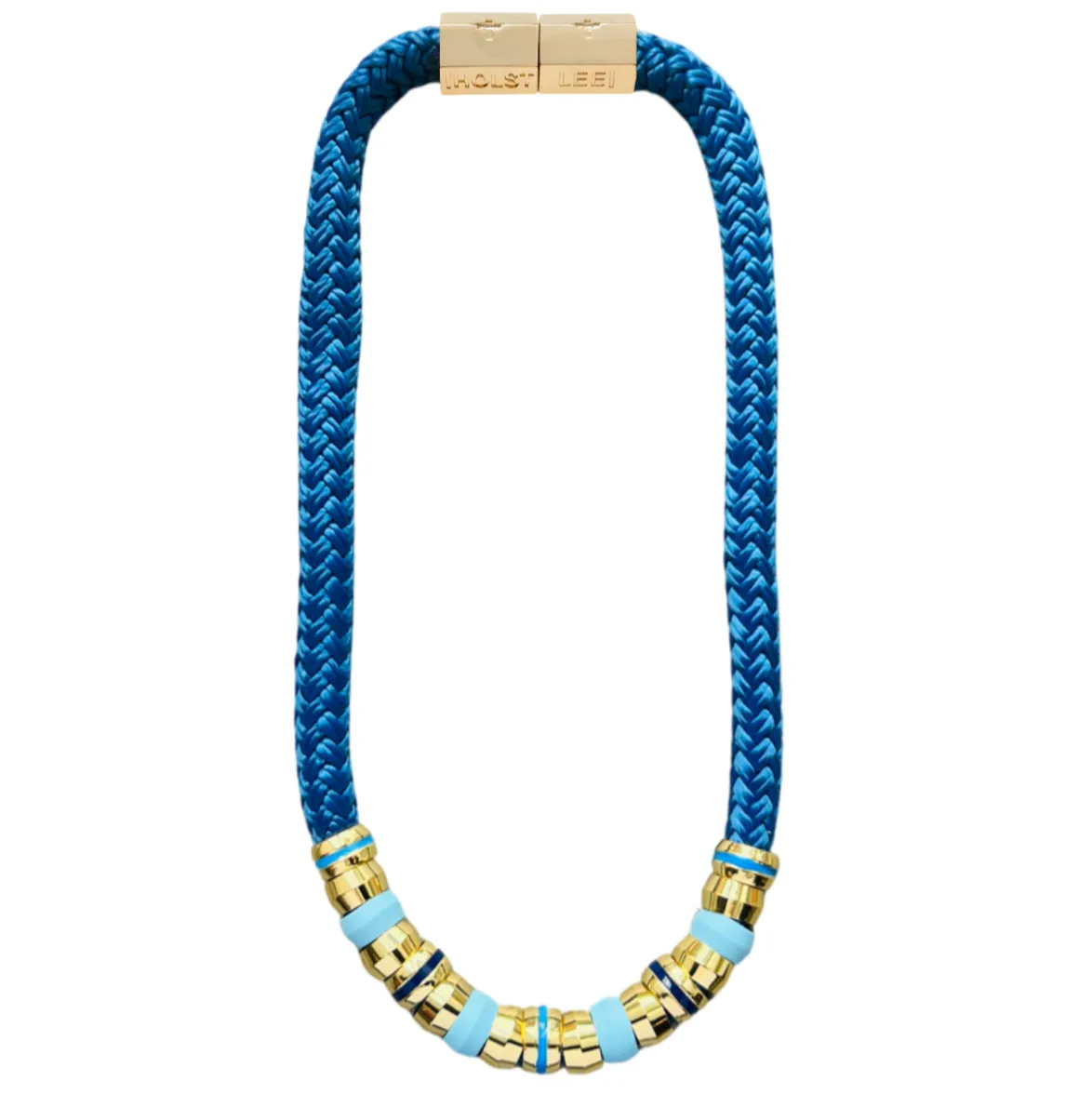 Skinny Classic Bright Blue Necklace