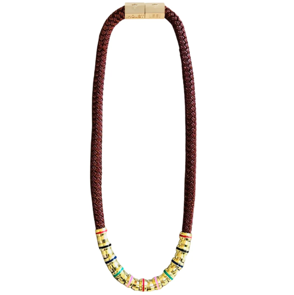 Skinny Classic Burgundy Necklace