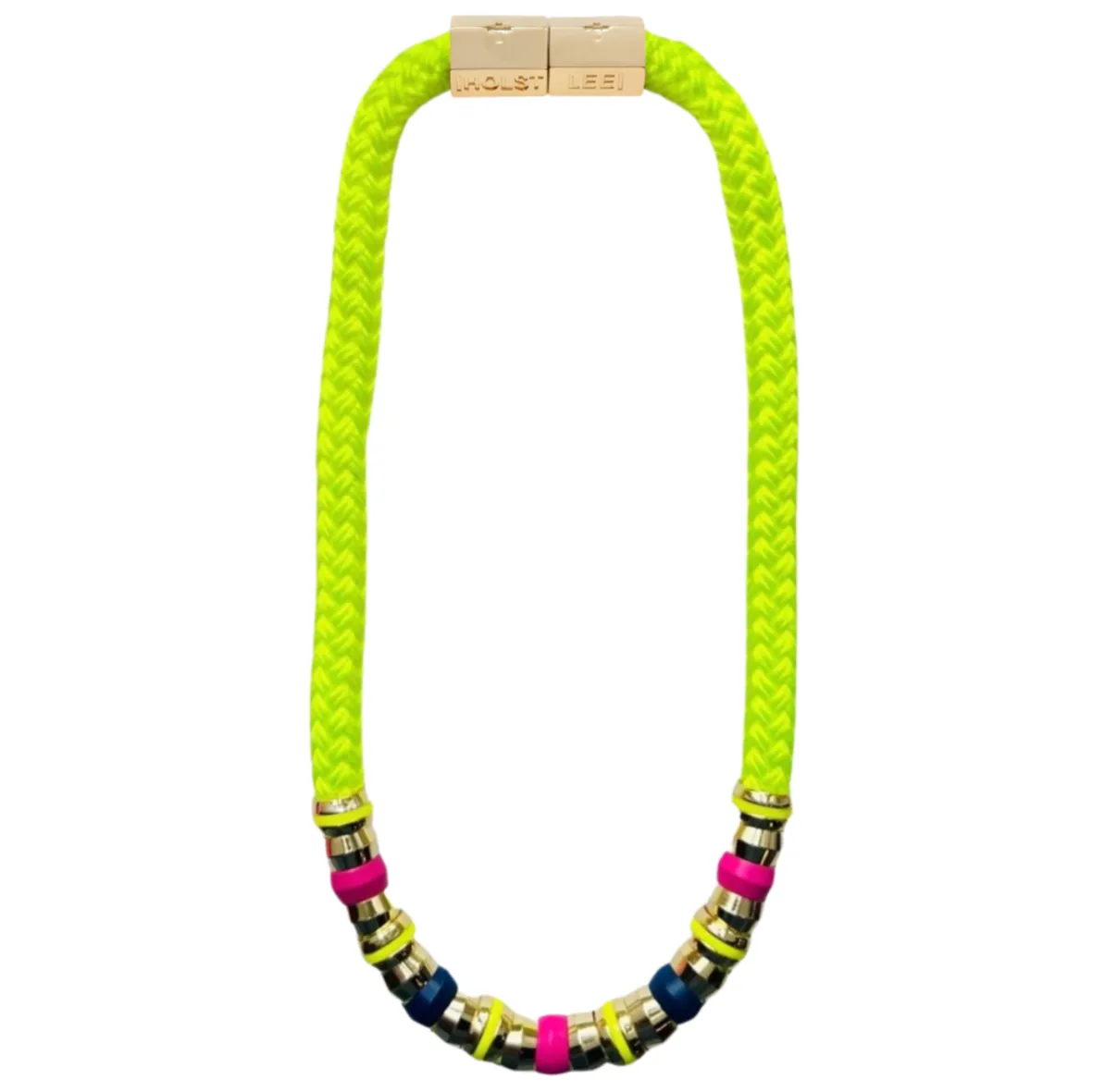 Skinny Classic Neon Yellow Necklace